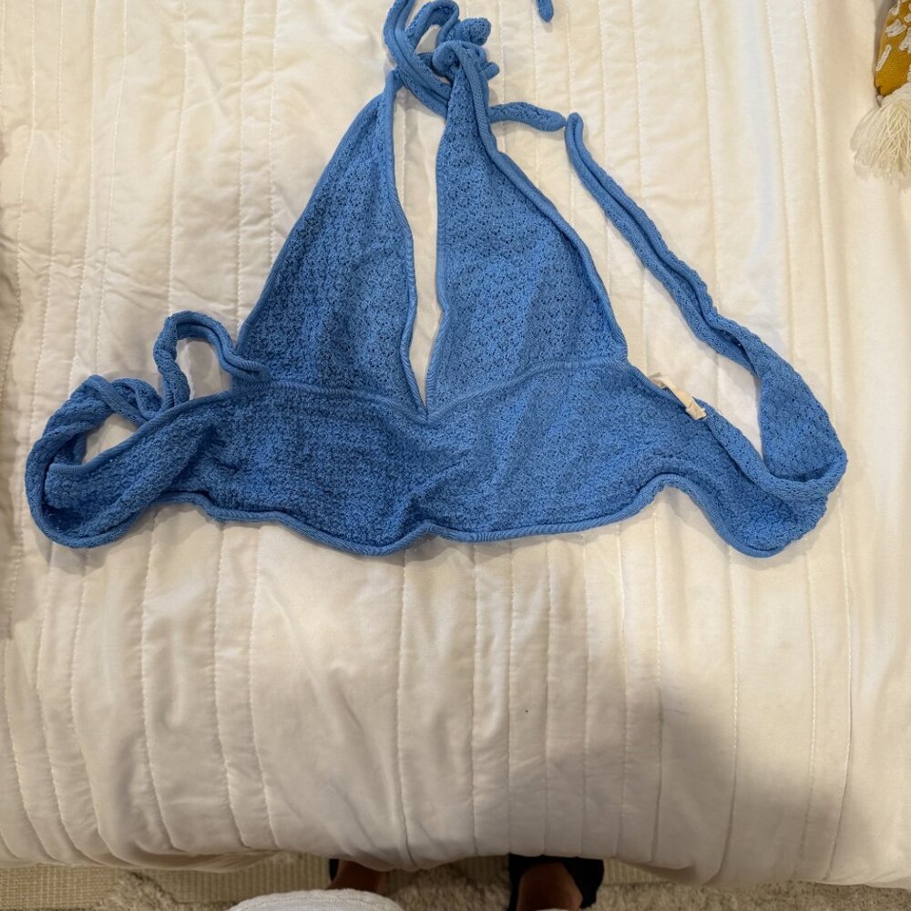 Toulon Top - Azure Lace Croche